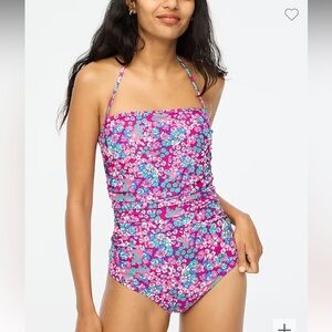 Brilliant Plum Strapless One Piece